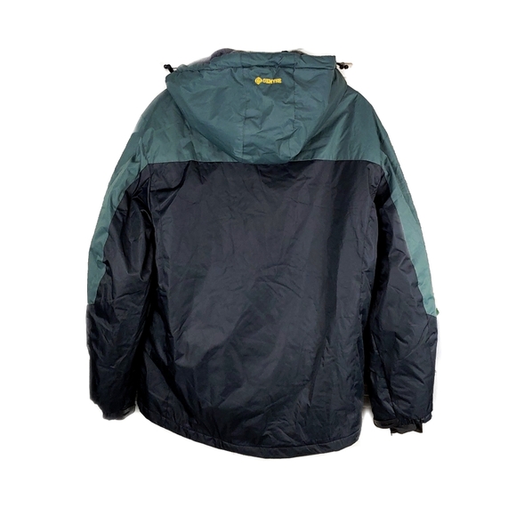 GEMYSE Men's M Mountain Waterproof Ski Snow Black Green WinterJacket - Picture 14 of 15